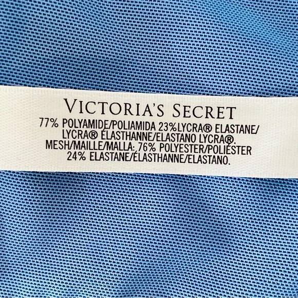 VICTORA’S SECRET X SPORT Blue Black Racerback Underwire Zip Front Sports… - Picture 11 of 14